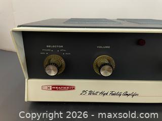 MaxSold Auction: Vintage Heathkit AA-181 mono tube integrated amplifier.  - Toronto (Ontario, Canada) SELLER MANAGED Reseller Online Auction -  Oakwood Avenue