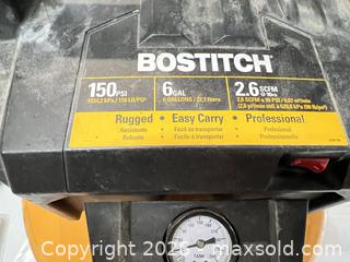 MaxSold Auction: Bostitch 6 gal 150 PSI Air Compressor with Accessories - Woodstock (Ontario, Canada) SELLER MANAGED Moving Online Auction - Mary Street