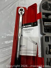 MaxSold Auction: Tekton & Maximum Socket Set with Ratchets, Torque Wrench - Woodstock (Ontario, Canada) SELLER MANAGED Moving Online Auction - Mary Street