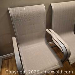MaxSold Auction: Set of 4 Gray Aluminum Outdoor Patio Chairs - Hamilton (Ontario, Canada) SELLER MANAGED Moving Online Auction - Oneida Boulevard