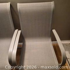 MaxSold Auction: Set of 4 Gray Aluminum Outdoor Patio Chairs - Hamilton (Ontario, Canada) SELLER MANAGED Moving Online Auction - Oneida Boulevard