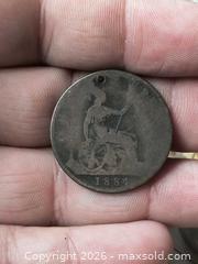 MaxSold Auction: 1884 United Kingdom Victorian Large Penny, Bronze/Copper - South Frontenac (Ontario, Canada) SELLER MANAGED Downsizing Online Auction - Battersea Road
