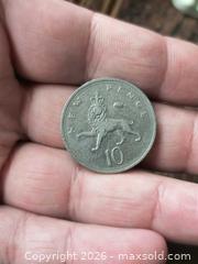 MaxSold Auction: 1975 United Kingdom 10 Pence Coin - Cupronickel - South Frontenac (Ontario, Canada) SELLER MANAGED Downsizing Online Auction - Battersea Road