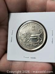 MaxSold Auction: 1979 Israel 5 Lirot (5 Lira) Cupronickel Coin 2x2 - South Frontenac (Ontario, Canada) SELLER MANAGED Downsizing Online Auction - Battersea Road