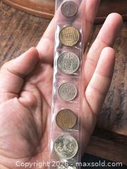 MaxSold Auction: Lot of 6 British Coins (Penny, Threepence, Shilling, 5p) high Grade mint - South Frontenac (Ontario, Canada) SELLER MANAGED Downsizing Online Auction - Battersea Road