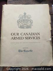 MaxSold Auction: Our Canadian Armed Services Prints in a Book - South Frontenac (Ontario, Canada) SELLER MANAGED Downsizing Online Auction - Battersea Road