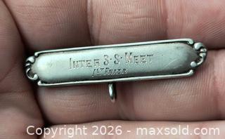 MaxSold Auction: Vintage Sterling Silver Award/Prize Pin, about  in Brooch  - South Frontenac (Ontario, Canada) SELLER MANAGED Downsizing Online Auction - Battersea Road