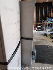 MaxSold Auction: Plastic Storage Cabinet With Adjustable Shelves, 30x70x16 - Kingston (Ontario, Canada) PARTNER MANAGED Downsizing Online Auction - Kingsdale Avenue
