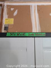 MaxSold Auction: Plastic Storage Cabinet with Adjustable Shelves, 30x70x18, Tool Hangers - Kingston (Ontario, Canada) PARTNER MANAGED Downsizing Online Auction - Kingsdale Avenue
