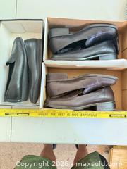 MaxSold Auction: Men's Leather Loafers / Slip-on, 3 Pairs, Black & Brown - Denver (Colorado, USA) PARTNER MANAGED Estate Sale Online Auction - East Hawaii Place
