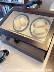 MaxSold Auction: Lot of 13 Wristwatches with 2-Watch Winder & Glass Top Box - London (Ontario, Canada) SELLER MANAGED Estate Sale Online Auction -  Talbot Street (CONDO)