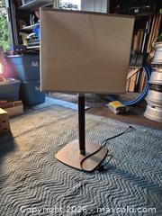 MaxSold Auction: Beige Fabric Shade Table Lamp with Braided Faux Leather Column - Victoria (British Columbia, Canada) SELLER MANAGED Downsizing Online Auction - Fulton Road Fulton Road