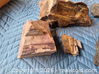 MaxSold Auction: Mixed Petrified Wood, Vesicular Basalt & Iron-Rich Rock Lot - Victoria (British Columbia, Canada) SELLER MANAGED Downsizing Online Auction - Fulton Road Fulton Road