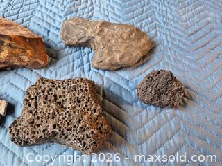 MaxSold Auction: Mixed Petrified Wood, Vesicular Basalt & Iron-Rich Rock Lot - Victoria (British Columbia, Canada) SELLER MANAGED Downsizing Online Auction - Fulton Road Fulton Road