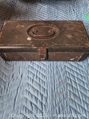 MaxSold Auction: Vintage Metal Toolbox / Tackle Box with Hardware - Victoria (British Columbia, Canada) SELLER MANAGED Downsizing Online Auction - Fulton Road Fulton Road