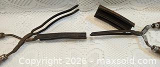 MaxSold Auction: Vintage Hand-Held Curling Irons Pair with Wooden Handles - Belfair (Washington, USA) SELLER MANAGED Downsizing Online Auction - Northeast North Shore Road