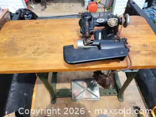 MaxSold Auction: Industrial Blind Stitch Sewing Machine and Table - East Zorra-Tavistock (Ontario, Canada) SELLER MANAGED Downsizing Online Auction - Highway 59 (Hidden Valley Estates)