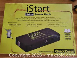 MaxSold Auction: Istart Li-ion Power Pack New in Box - East Zorra-Tavistock (Ontario, Canada) SELLER MANAGED Downsizing Online Auction - Highway 59 (Hidden Valley Estates)