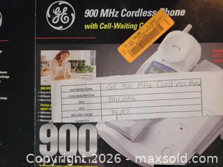 MaxSold Auction: New - Floor Model GE 900Mhz Cordless Phone with Call Display - East Zorra-Tavistock (Ontario, Canada) SELLER MANAGED Downsizing Online Auction - Highway 59 (Hidden Valley Estates)