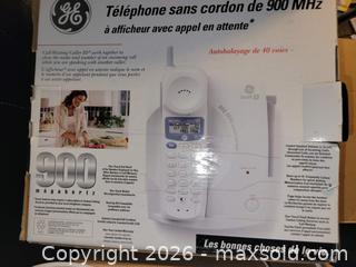 MaxSold Auction: New - Floor Model GE 900Mhz Cordless Phone with Call Display - East Zorra-Tavistock (Ontario, Canada) SELLER MANAGED Downsizing Online Auction - Highway 59 (Hidden Valley Estates)