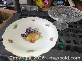 MaxSold Auction: Schumann Bavaria Germany Charger/Plate & EAPG Footed Pedestal Dish - East Zorra-Tavistock (Ontario, Canada) SELLER MANAGED Downsizing Online Auction - Highway 59 (Hidden Valley Estates)