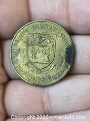 MaxSold Auction: 1873 Prince Edward Island Bronze/Brass Token — Shield & Lady's Slipper - South Frontenac (Ontario, Canada) SELLER MANAGED Downsizing Online Auction - Battersea Road