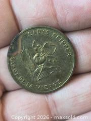 MaxSold Auction: 1873 Prince Edward Island Bronze/Brass Token — Shield & Lady's Slipper - South Frontenac (Ontario, Canada) SELLER MANAGED Downsizing Online Auction - Battersea Road