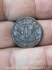 MaxSold Auction: 1950 Jamaica Half Penny Coin, Bronze, King George VI - South Frontenac (Ontario, Canada) SELLER MANAGED Downsizing Online Auction - Battersea Road