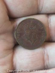 MaxSold Auction: 1950 Jamaica Half Penny Coin, Bronze, King George VI - South Frontenac (Ontario, Canada) SELLER MANAGED Downsizing Online Auction - Battersea Road