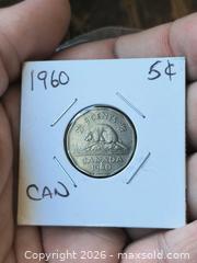 MaxSold Auction: 1960 Canada 5 Cents Nickel Coin - South Frontenac (Ontario, Canada) SELLER MANAGED Downsizing Online Auction - Battersea Road