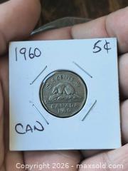 MaxSold Auction: 1960 Canada 5 Cents Nickel Coin - South Frontenac (Ontario, Canada) SELLER MANAGED Downsizing Online Auction - Battersea Road