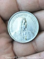 MaxSold Auction: 1968 Switzerland 5 Franc Coin, Bern (B) - South Frontenac (Ontario, Canada) SELLER MANAGED Downsizing Online Auction - Battersea Road