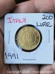 MaxSold Auction: 1991 200 Lire Coin Set/Lot — Italy & Norway Brass/Bronze - South Frontenac (Ontario, Canada) SELLER MANAGED Downsizing Online Auction - Battersea Road