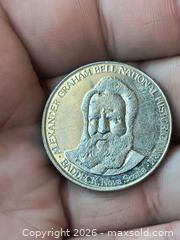 MaxSold Auction: Alexander Graham Bell Commemorative Bronze-Tone Medal — Baddeck - South Frontenac (Ontario, Canada) SELLER MANAGED Downsizing Online Auction - Battersea Road