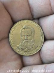 MaxSold Auction: Alexander Graham Bell Commemorative Bronze-Tone Medal — Baddeck - South Frontenac (Ontario, Canada) SELLER MANAGED Downsizing Online Auction - Battersea Road