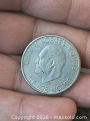 MaxSold Auction: Norway 5 Kroner 1966 Coin - King Olav V - South Frontenac (Ontario, Canada) SELLER MANAGED Downsizing Online Auction - Battersea Road