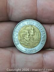 MaxSold Auction: Philippines 10 Piso Bimetal Coins — 1993 & 2003 (Lot of 2) - South Frontenac (Ontario, Canada) SELLER MANAGED Downsizing Online Auction - Battersea Road