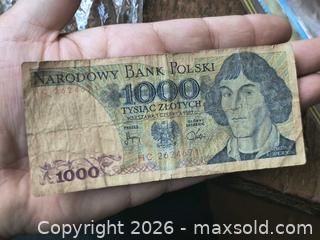 MaxSold Auction: Poland 1000 Zlotych Banknote, 1982 (Narodowy Bank Polski) - South Frontenac (Ontario, Canada) SELLER MANAGED Downsizing Online Auction - Battersea Road