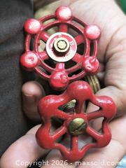 MaxSold Auction: Replacement Hose Bib Valve Stems, 3/4" Thread, Red/Brass (2) - South Frontenac (Ontario, Canada) SELLER MANAGED Downsizing Online Auction - Battersea Road