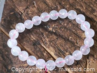 MaxSold Auction: Rose Quartz Pink Stretch Bracelet, 8mm Beads, Medium 6.5-7 in - South Frontenac (Ontario, Canada) SELLER MANAGED Downsizing Online Auction - Battersea Road