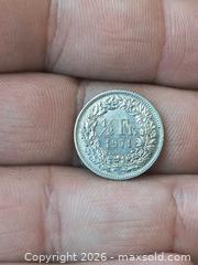 MaxSold Auction: Switzerland 1/2 Franc 1971 Coin - South Frontenac (Ontario, Canada) SELLER MANAGED Downsizing Online Auction - Battersea Road