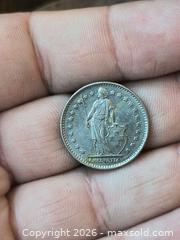 MaxSold Auction: Switzerland 1 Franc Coin 1968 (Bern B Mint Mark) - South Frontenac (Ontario, Canada) SELLER MANAGED Downsizing Online Auction - Battersea Road