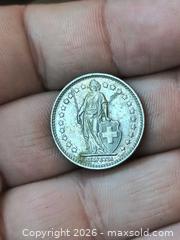 MaxSold Auction: Switzerland 1 Franc Coin 1968 (Bern B Mint Mark) - South Frontenac (Ontario, Canada) SELLER MANAGED Downsizing Online Auction - Battersea Road