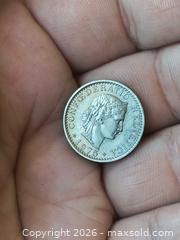 MaxSold Auction: Switzerland 20 Rappen (1975) Coin, Helvetia & Wreath - South Frontenac (Ontario, Canada) SELLER MANAGED Downsizing Online Auction - Battersea Road