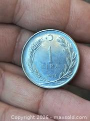 MaxSold Auction: Turkey 1 Lira Coin 1978 Cupro-Nickel - South Frontenac (Ontario, Canada) SELLER MANAGED Downsizing Online Auction - Battersea Road