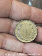 MaxSold Auction: Turkey 1 Lira Coin 1978 Cupro-Nickel - South Frontenac (Ontario, Canada) SELLER MANAGED Downsizing Online Auction - Battersea Road