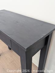 MaxSold Auction: Dark Painted Wooden Side / Console Table with Drawer - Cobourg (Ontario, Canada) SELLER MANAGED Downsizing Online Auction - Division Street