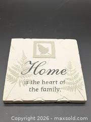 MaxSold Auction: "Home is the heart of the family" Decorative Wall Hanging Plaque - Cobourg (Ontario, Canada) SELLER MANAGED Downsizing Online Auction - Division Street
