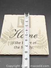 MaxSold Auction: "Home is the heart of the family" Decorative Wall Hanging Plaque - Cobourg (Ontario, Canada) SELLER MANAGED Downsizing Online Auction - Division Street