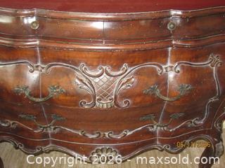 MaxSold Auction: Rococo French Provincial Mahogany Dresser - Warminster Township (Pennsylvania, USA) PARTNER MANAGED Moving Online Auction - Centennial Station Drive (CONDO)